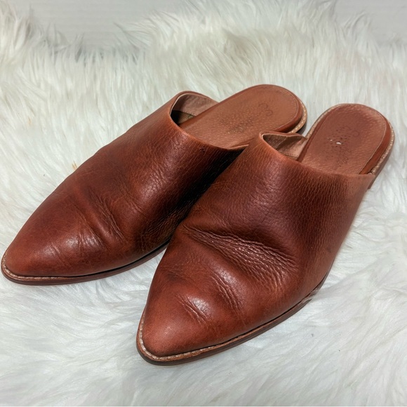 SEYCHELLES Impersonate Tan Leather Mules - Picture 3 of 7